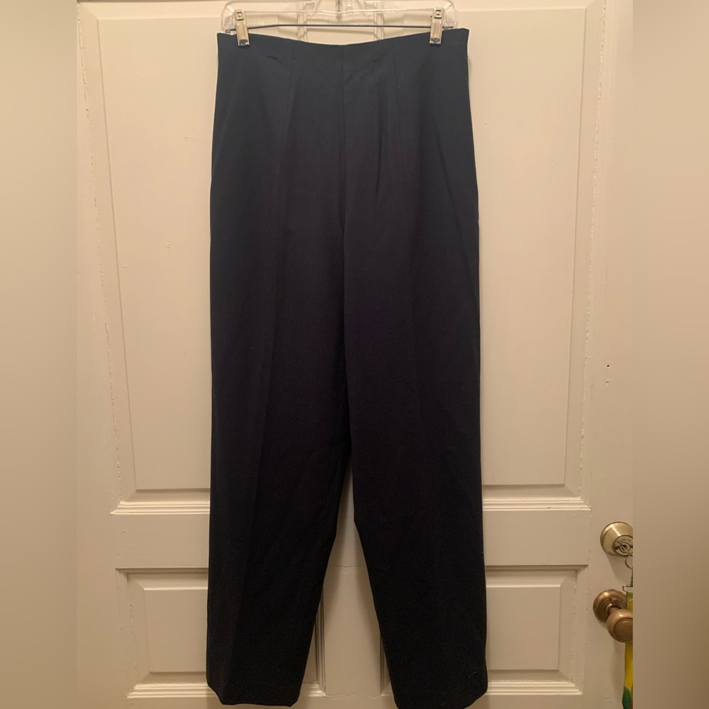 Navy Talbots Wool Pants, Size 10, EUC